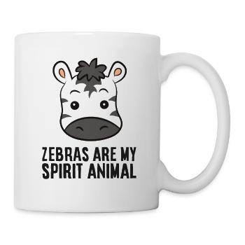 Zebras Are My Spirit Animal Love Zebras - Mug - white - Right