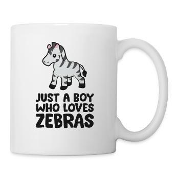 Just a Boy Who Loves Zebras - Mug - white - Right