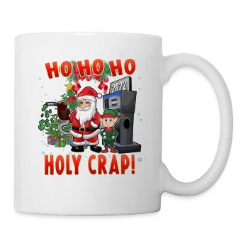 Prix élevés de l’essence de Noël, mignon mème du Père Noël - Mug blanc - blanc - Droite