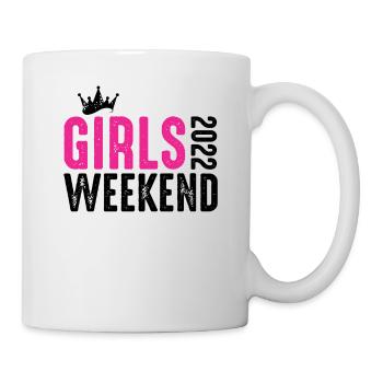 Girls Weekend 2022 Mädchen Reise Geschenk Urlaub - Tasse - Weiß - Rechts