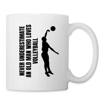 Volleyballer Volleyball Geschenk Beachvolleyball - Tasse - Weiß - Rechts