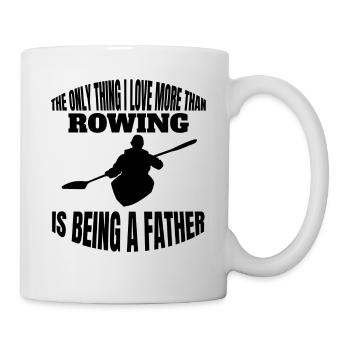 Rameur Père Rameur Papa Rowing Club Papa Aviron - Mug blanc - blanc - Droite