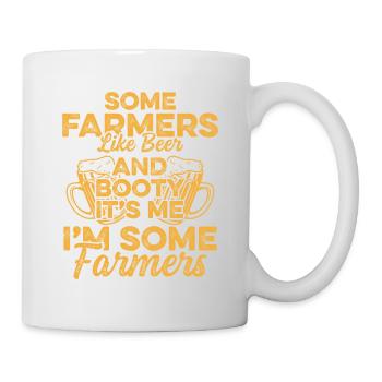 Bière fermier - Mug blanc - blanc - Droite