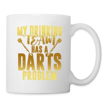 drinking team darts - Mug - white - Right