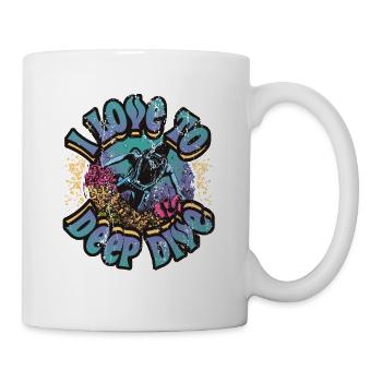 I love Deep Dive Scuba Diving - Mug - white - Right