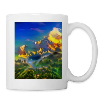 great ART on great PEOPLE - Tasse - Weiß - Rechts