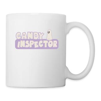 Candy Inspector Lustige Halloween -Party - Tasse - Weiß - Rechts