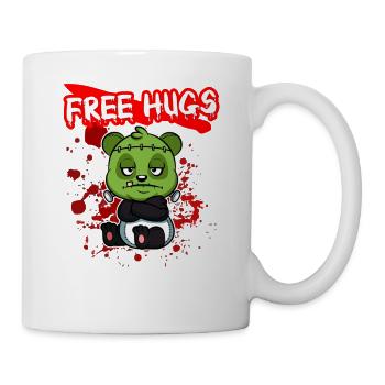 Câlins gratuits Sarcasme d’Halloween Effrayant Effrayant Costume Effrayant - Mug blanc - blanc - Droite