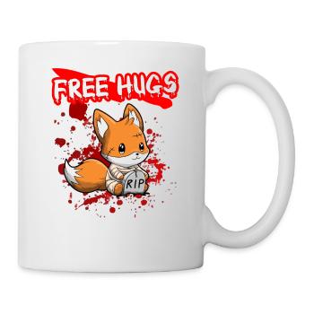 Câlins gratuits Sarcasme d’Halloween Effrayant Effrayant Costume Effrayant - Mug blanc - blanc - Droite