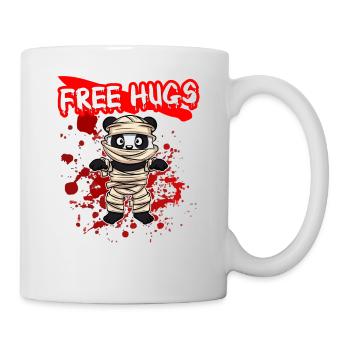 Free Hugs Halloween Sarcasm Scary Creepy Costume - Tasse - Weiß - Rechts