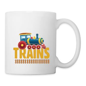 Ce garçon adore les locomotives de train! Cadeau enfant - Mug blanc - blanc - Droite