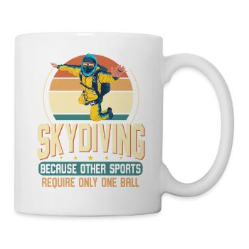 Skydive Freefly Fallschirmspringer Shirt Skydiving - Mug - white - Right
