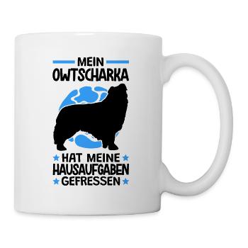 Owtscharka hat Hausaufgaben gefressen Kaukase - Tasse - Weiß - Rechts