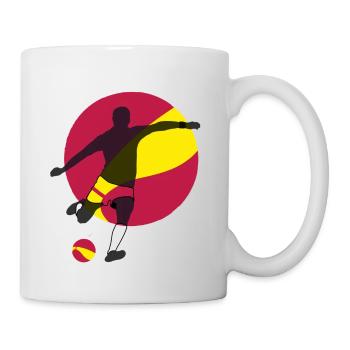 Fußball,Spanien - Tasse - Weiß - Rechts