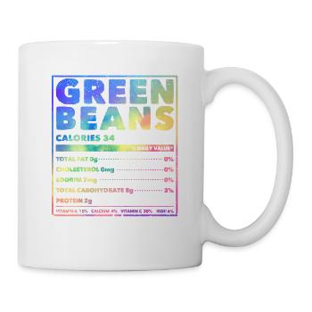 Drôle de haricot vert Nutrition Thanksgiving Convient - Mug blanc - blanc - Droite