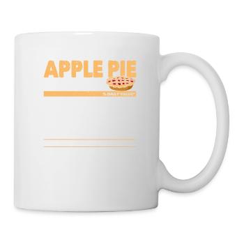 Apple Pie Nutrition Facts Funny Thanksgiving - Mug - white - Right