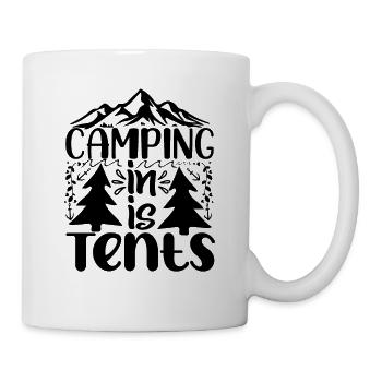 Camping Camper Nature dicton drôle - Mug blanc - blanc - Droite