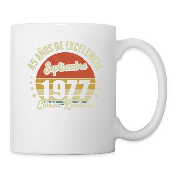 45 Ans D'excellence Septembre 1977 Édition Limitée - Mug blanc - blanc - Droite