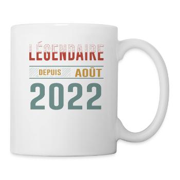 Légendaire Depuis Août 2022 Anniversaire Cadeau - Mug blanc - blanc - Droite