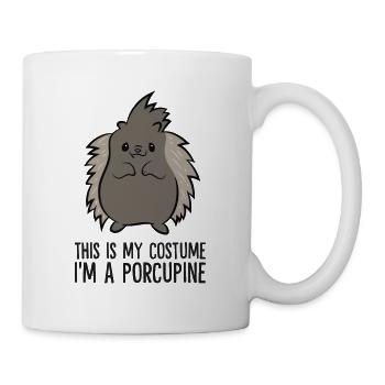 C’est mon costume Je suis un porc-épic Amour Porc-épics - Mug blanc - blanc - Droite