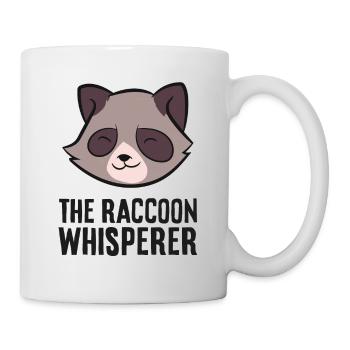 Le raton laveur Whisperer Drôle de raton laveur - Mug blanc - blanc - Droite