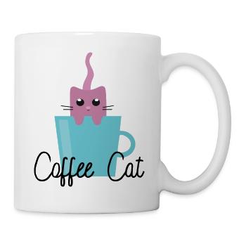 Café Chat - Mug blanc - blanc - Droite