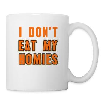 Rétro Je ne mange pas mes homies Cool Vegan T-Shirt - Mug blanc - blanc - Droite