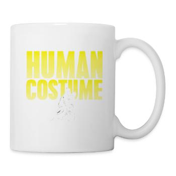 C’est mon costume humain, je suis vraiment un loup - Mug blanc - blanc - Droite