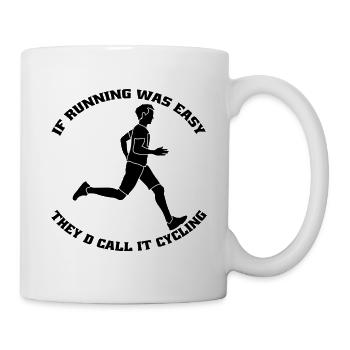 Jogger fit run jogging run cardio training - Mug - white - Right