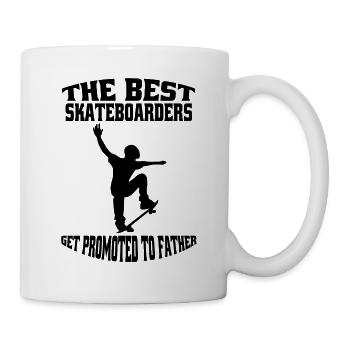 Skateboard Papa Sakten Skateboarding Vater Skater - Tasse - Weiß - Rechts