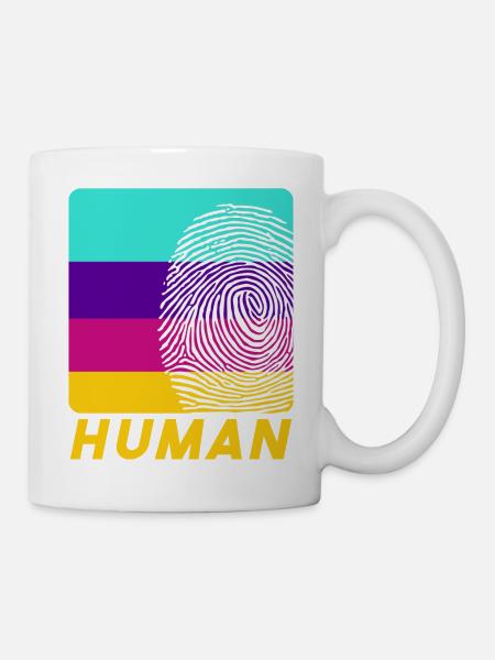 Human Fingerprint - Tasse - Weiß