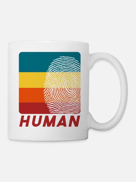 Human Fingerprint - Tasse - Weiß