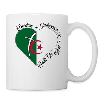 Freiheit Glaube An Gott - Algerien - Tasse - Weiß - Rechts