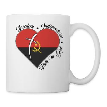 Freedom Faith in God - Angola - Mug - white - Right