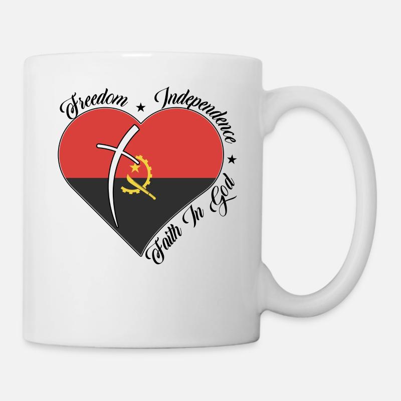 Liberté Foi en Dieu - Angola - Mug blanc - blanc