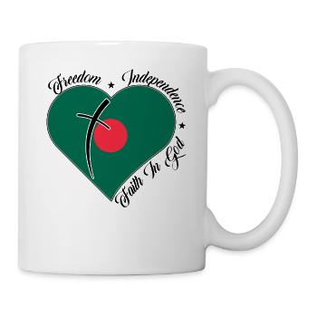 Freiheit Glaube An Gott - Bangladesch - Tasse - Weiß - Rechts