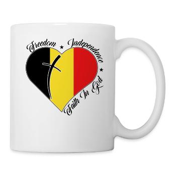 Liberté Foi en Dieu - Belgique - Mug blanc - blanc - Droite