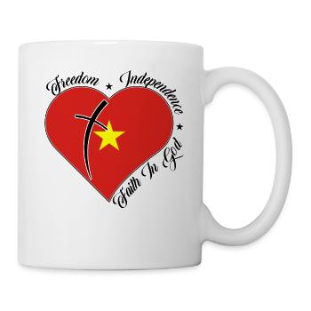 Freiheit Glaube An Gott - Vietnam - Tasse - Weiß - Rechts