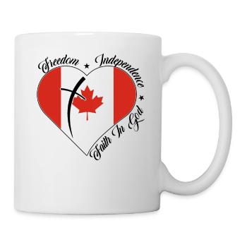 Freedom Faith in God - Canada - Mug - white - Right