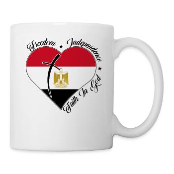 Freedom Faith in God - Egypt - Mug - white - Right