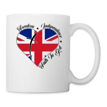 Freedom Faith in God - England - Mug - white - Right