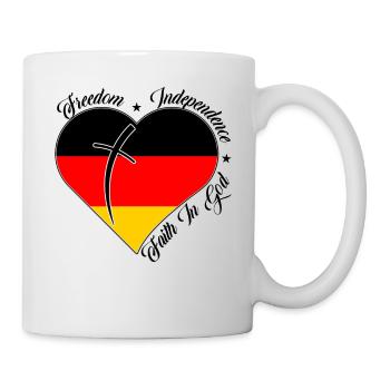 Freedom Faith in God - Germany - Mug - white - Right