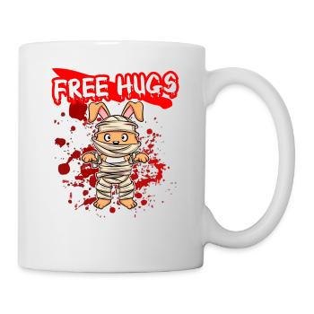 Câlins gratuits Sarcasme d’Halloween Effrayant Effrayant Costume Effrayant - Mug blanc - blanc - Droite