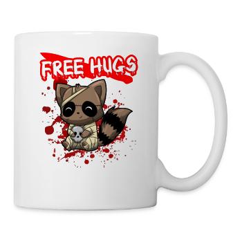 Câlins gratuits Sarcasme d’Halloween Effrayant Effrayant Costume Effrayant - Mug blanc - blanc - Droite