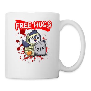 Câlins gratuits Sarcasme d’Halloween Effrayant Effrayant Costume Effrayant - Mug blanc - blanc - Droite
