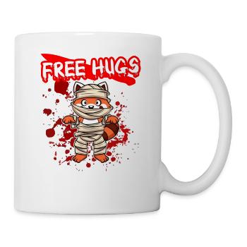 Câlins gratuits Sarcasme d’Halloween Effrayant Effrayant Costume Effrayant - Mug blanc - blanc - Droite