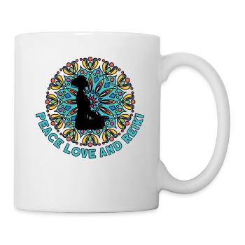 Symbole Reiki Maître Reiki Cadeau de Cristal Reiki - Mug blanc - blanc - Droite