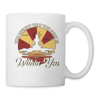 Reiki Symbol Reiki Meister Reiki Kristall Geschenk - Tasse - Weiß - Rechts
