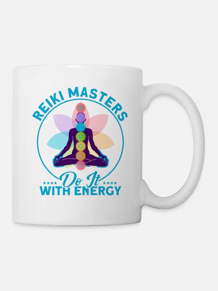 Reiki Symbol Reiki Meister Reiki Kristall Geschenk - Tasse - Weiß