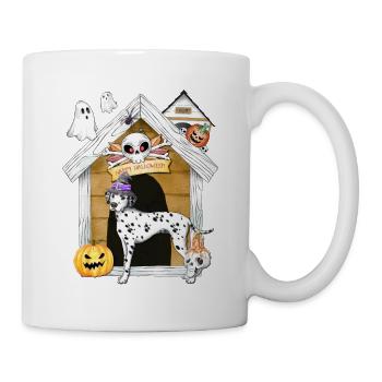Halloween Dalmatian Dog Witch - Mug - white - Right